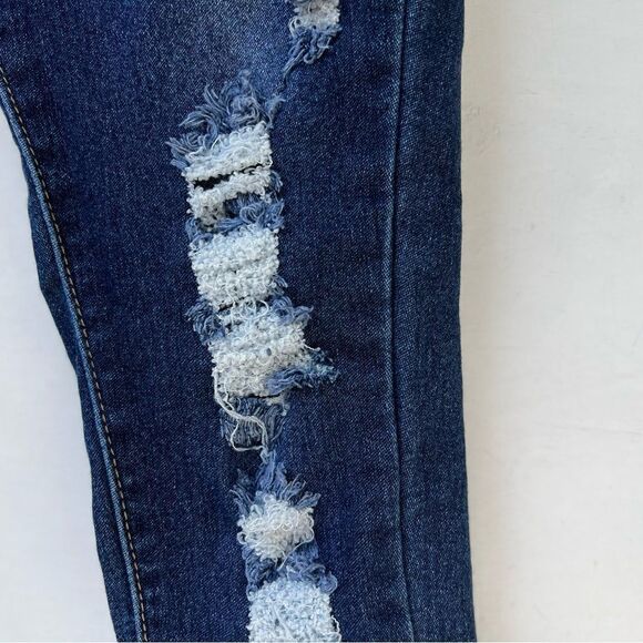 Fashion Nova High Rise Distressed Skinny Jeans 5 6 - Picture 15 of 16